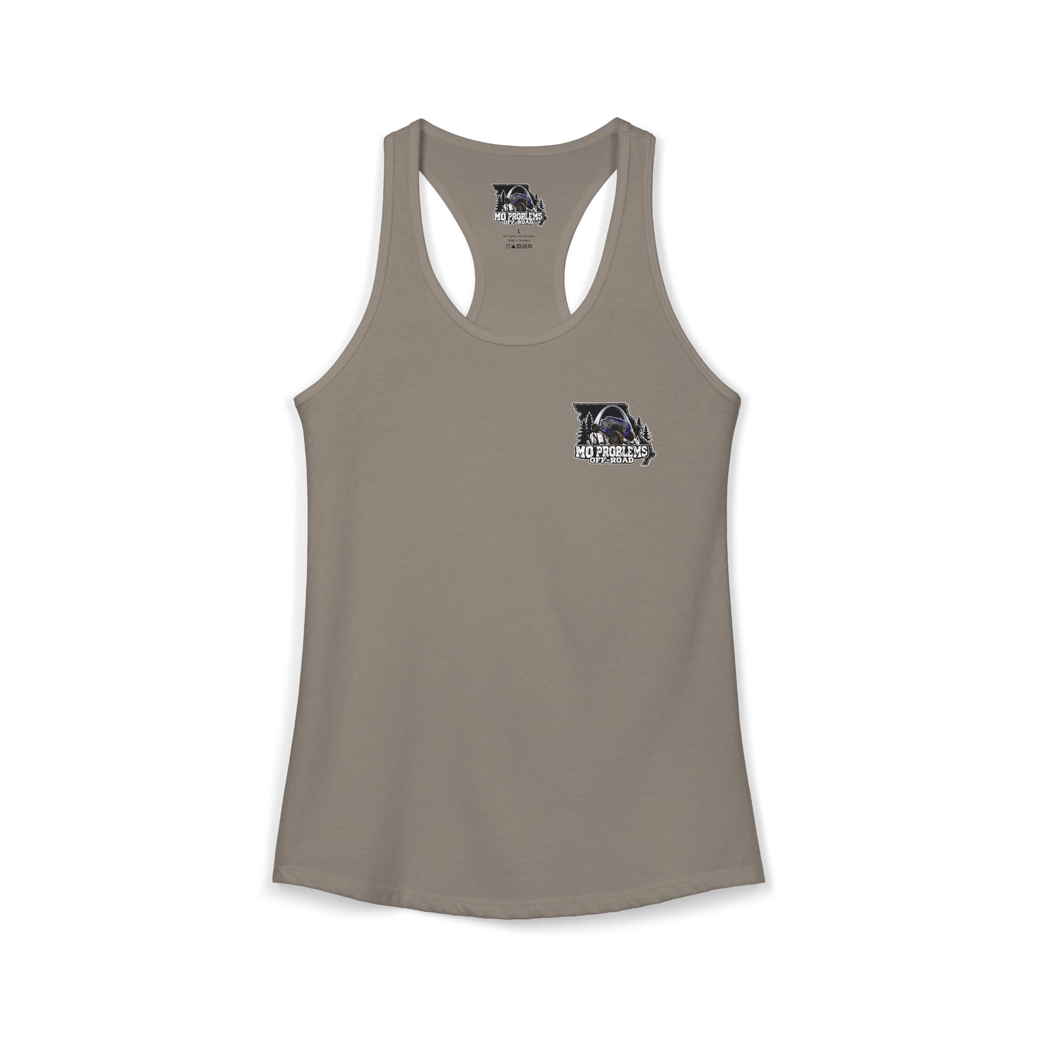 Women's Racerback Tank - MO Problems Off-Road Logo